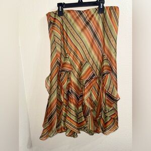 Lauren Ralph Lauren Tiered‎ Ruffle A-Line Skirt- Size Medium